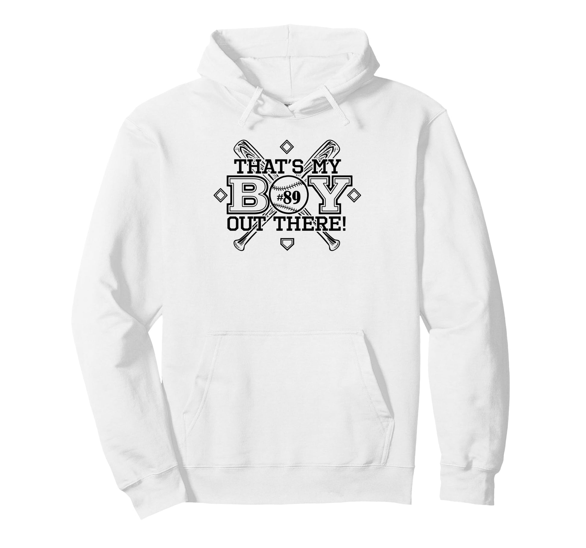 Baseball Mom Dad Thats My Proud Hoodie - Fun Novelty Design for Adults - T-Shirt, Sweatshirt, Hoodie