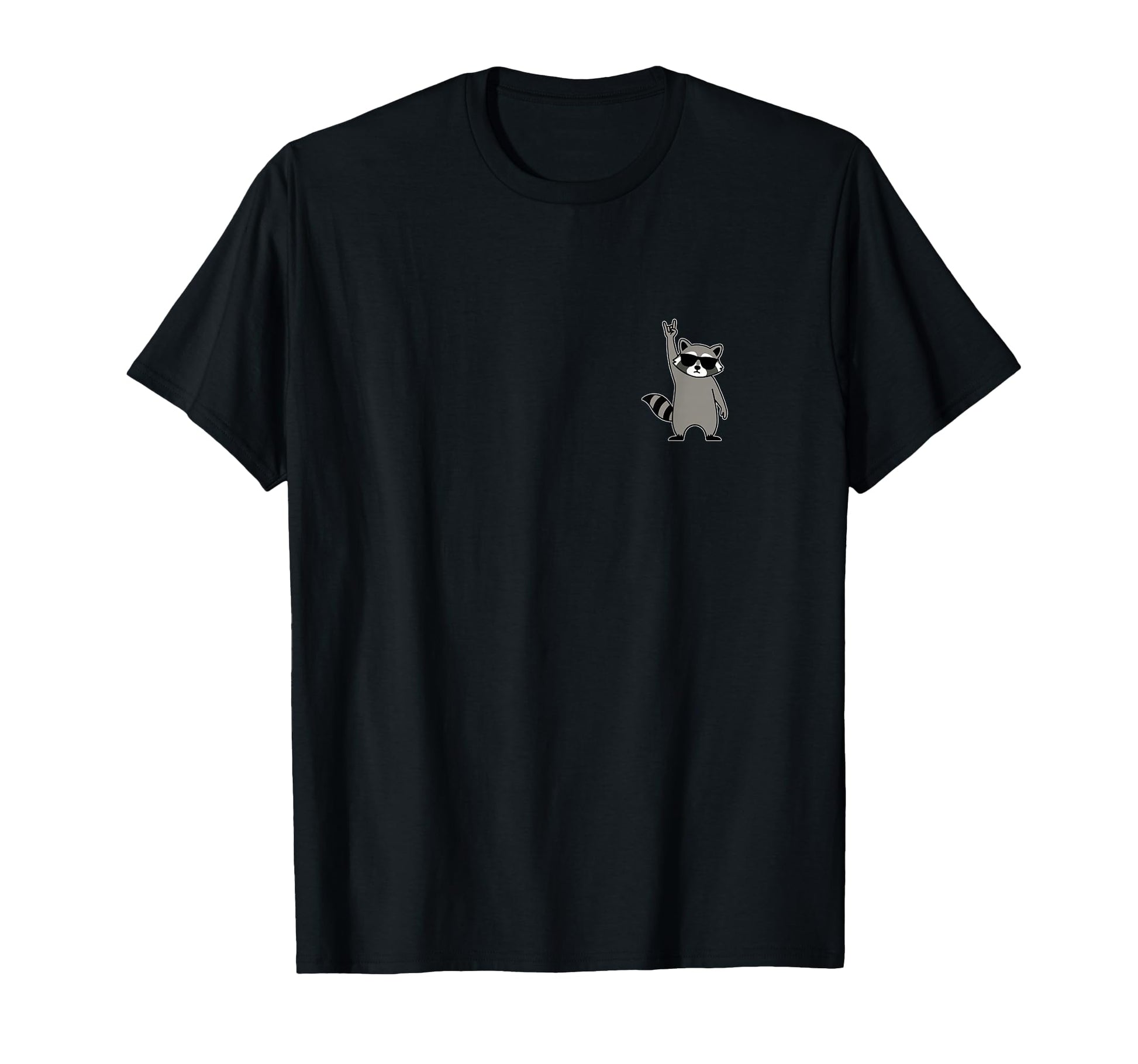 Raccoon Rock Music Band Concert Funny T-Shirt - Minimalist Print Men Women - T-Shirt, Sweatshirt, Hoodie