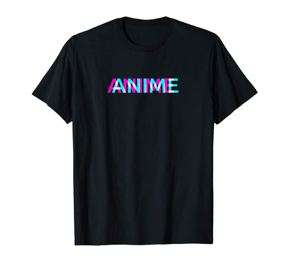 Glitch Anime Glitchcore Aesthetic T-Shirt - Fun Novelty Design for Adults - T-Shirt, Sweatshirt, Hoodie