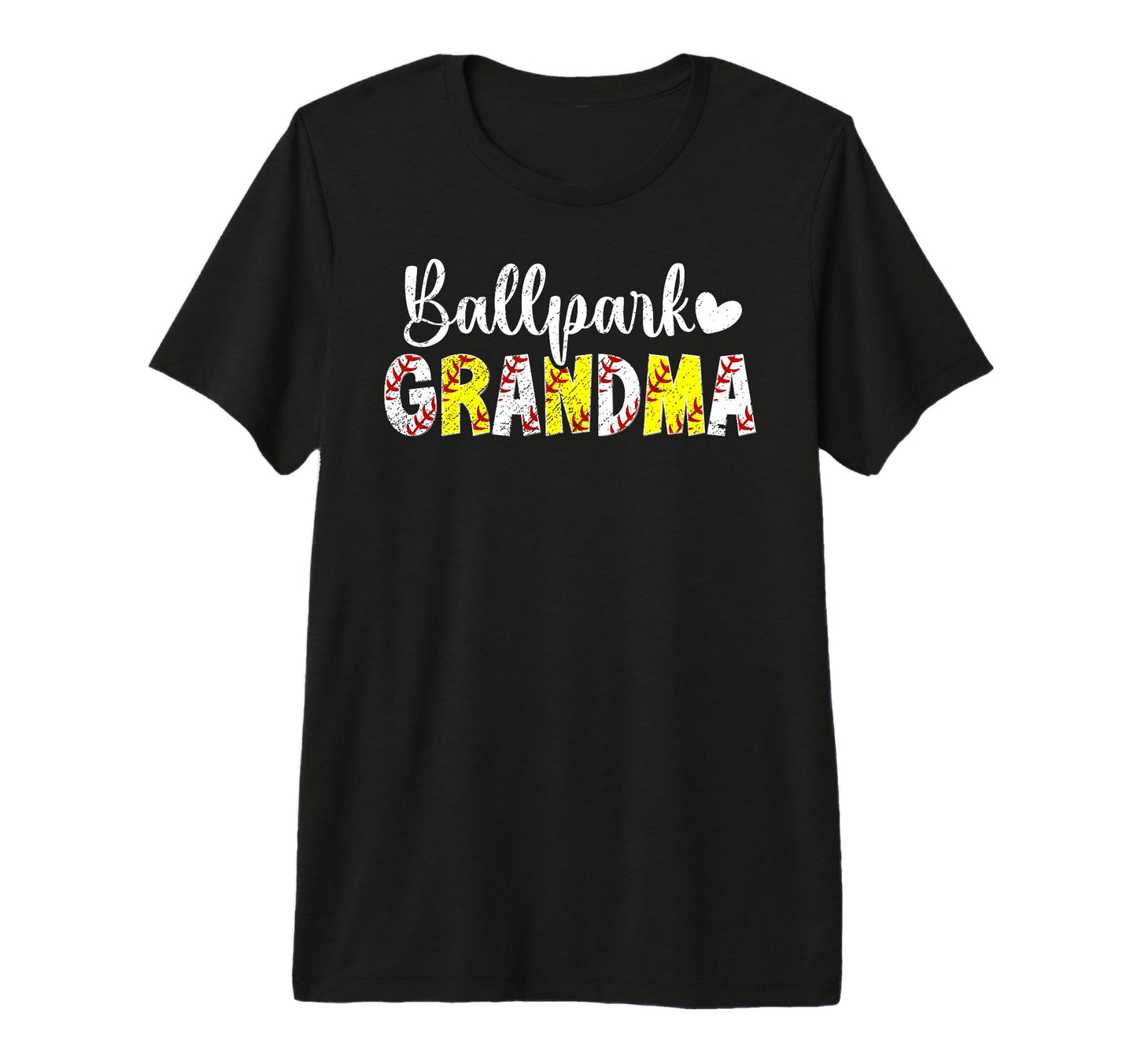 Ballpark Grandma Proud Baseball T-Shirt - Minimalist Print Men Women - T-Shirt, Sweatshirt, Hoodie