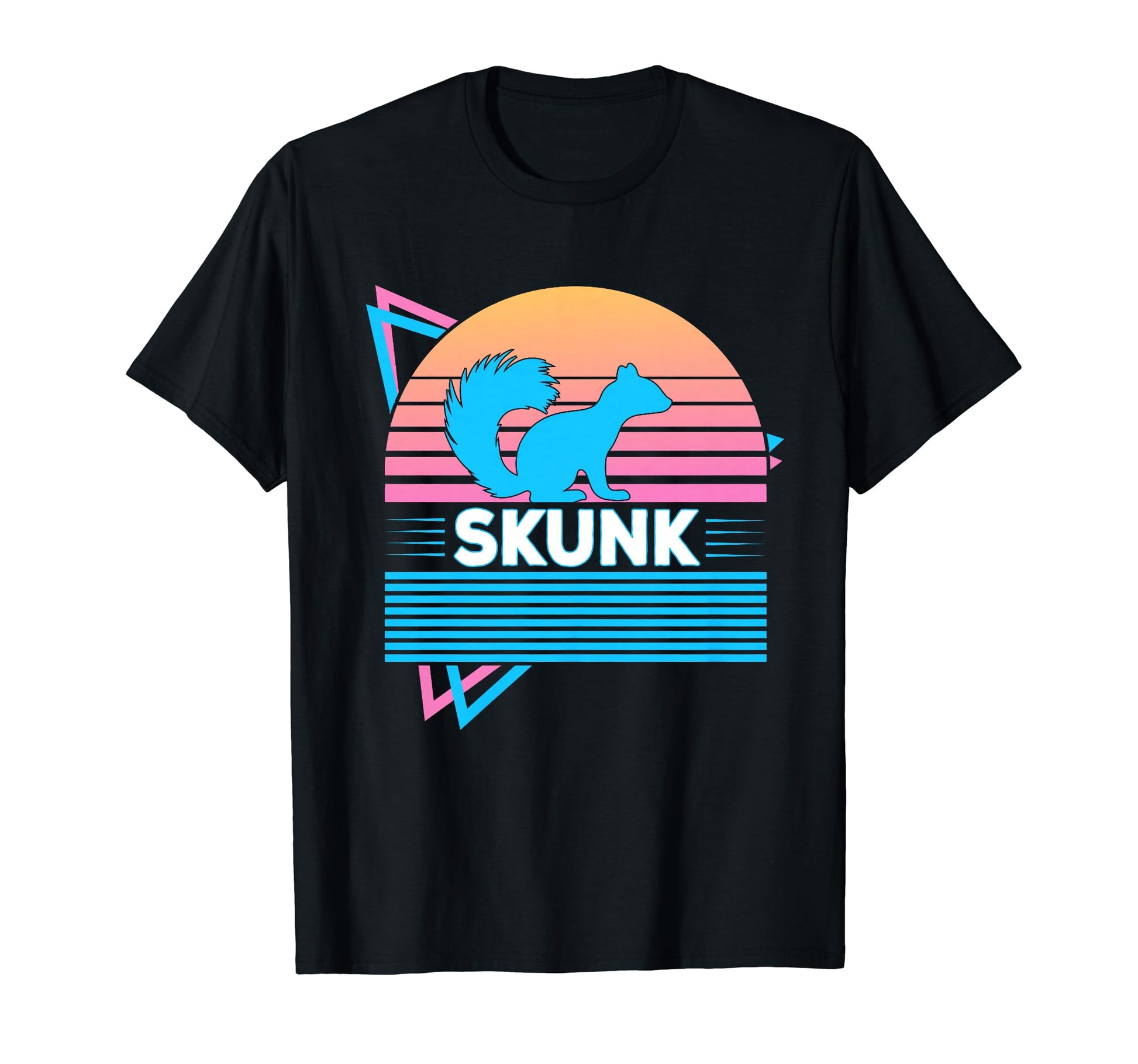 Skunk Vaporwave Aesthetic T-Shirt - Unique Graphic for Adults - T-Shirt, Sweatshirt, Hoodie
