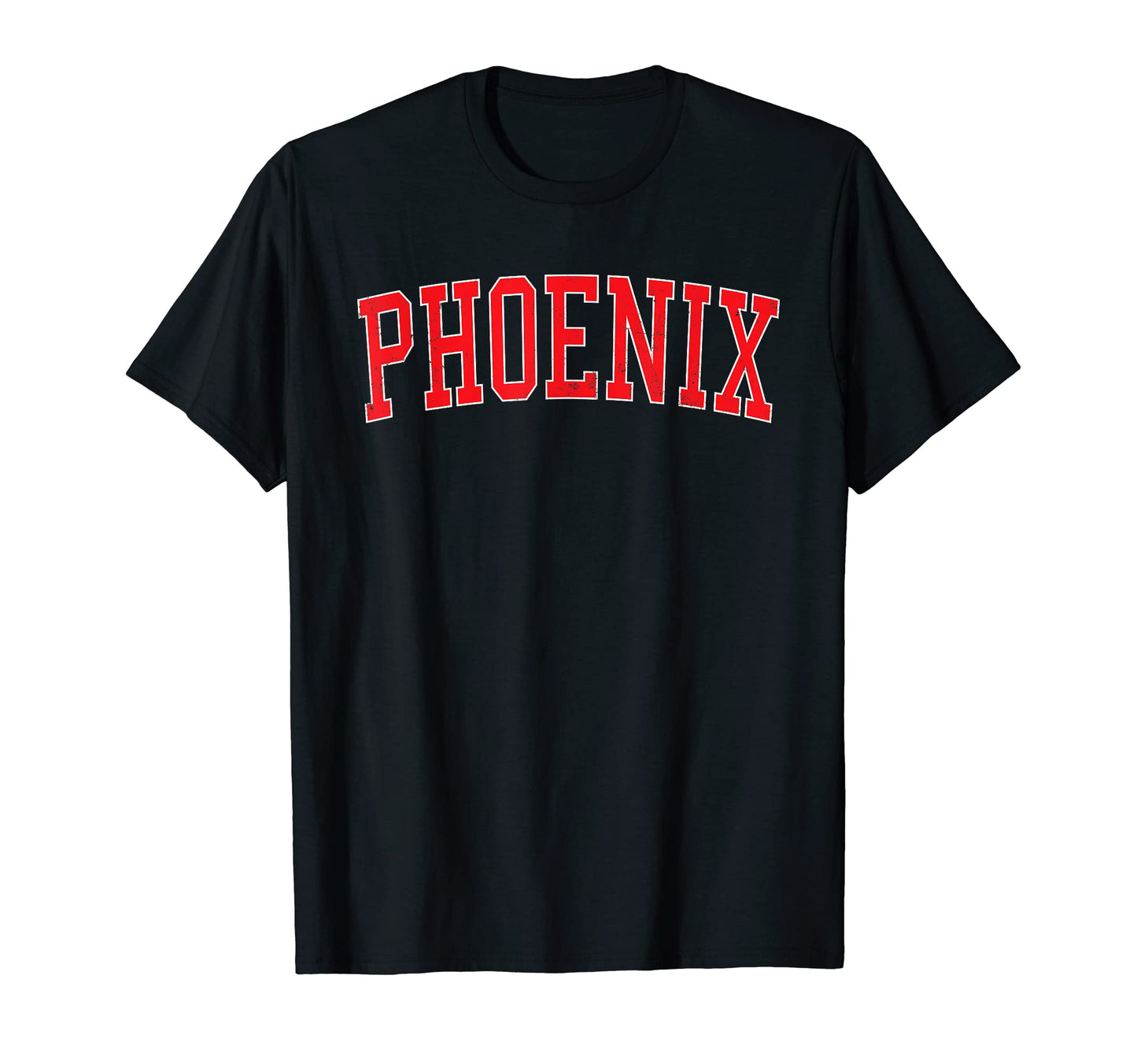 Phoenix Az Varsity Red Text T-Shirt - Unique Graphic Unisex - T-Shirt, Sweatshirt, Hoodie