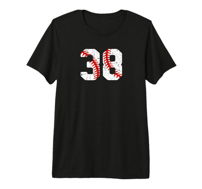 Baseball Player Jersey Number 38 38 T-Shirt - Unique Graphic Men Women - T-Shirt, Sweatshirt, Hoodie