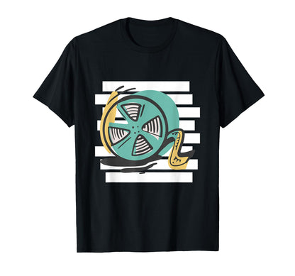 Camera Film Reel Patent Cameraman T-Shirt - Unique Graphic for Adults - T-Shirt, Sweatshirt, Hoodie
