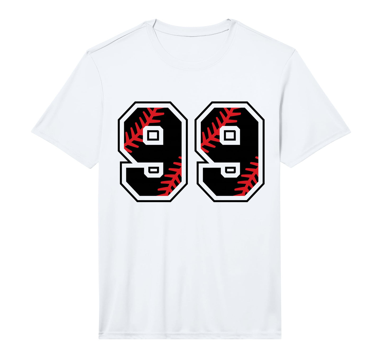 Baseball Number 99 Performance T-Shirt - Aesthetic Graphic for Adults - T-Shirt, Sweatshirt, Hoodie