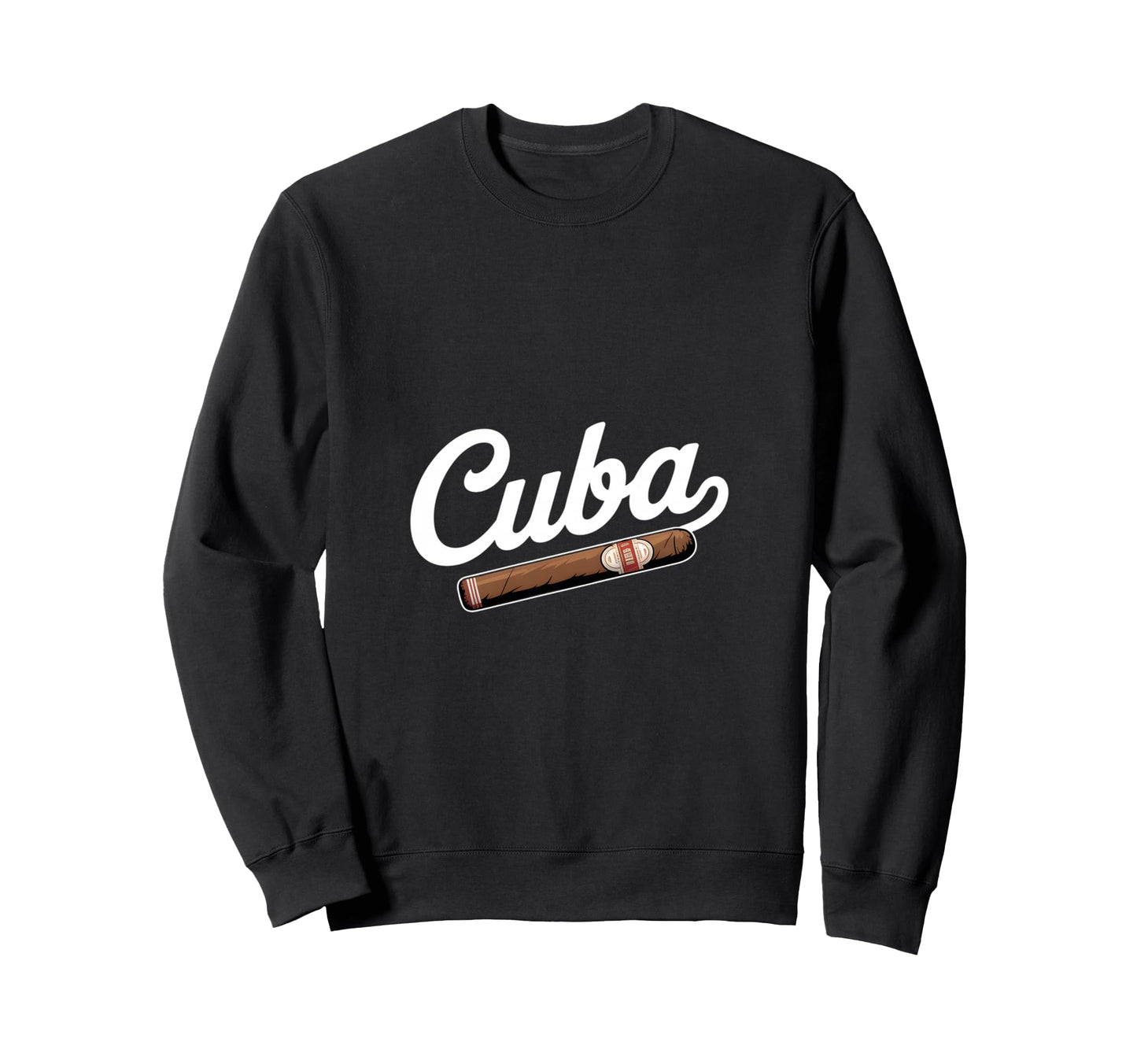 Cuba Funny Cigar Baseball Lovers Sweatshirt - Fun Novelty Design Unisex - T-Shirt, Sweatshirt, Hoodie