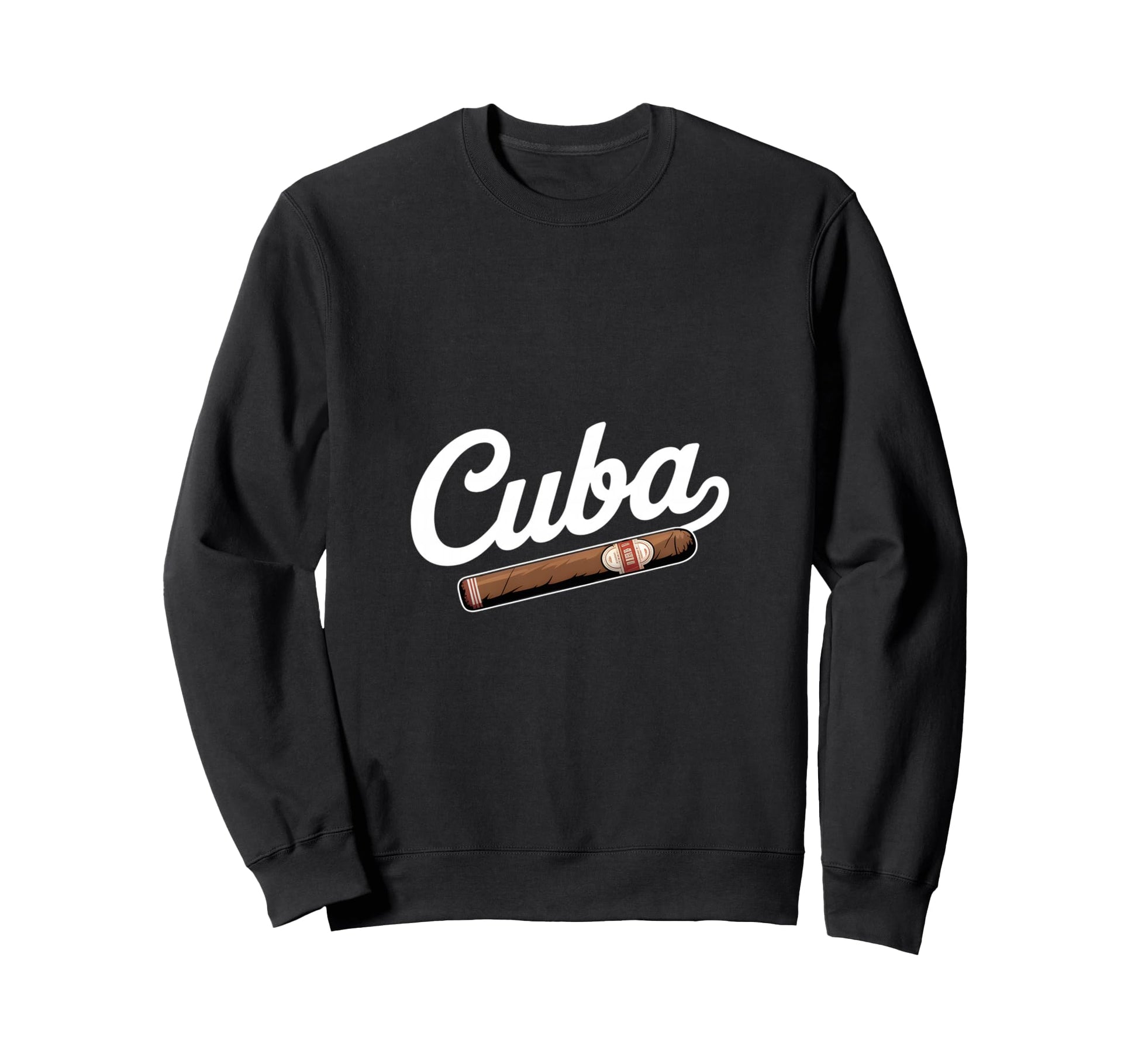 Cuba Funny Cigar Baseball Lovers Sweatshirt - Fun Novelty Design Unisex - T-Shirt, Sweatshirt, Hoodie