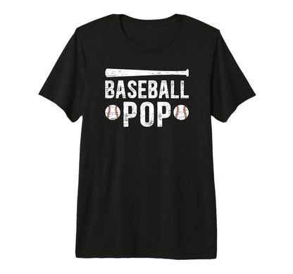 Mens Baseball Pop Proud Grandpa Pop T-Shirt - Streetwear Style for Adults - T-Shirt, Sweatshirt, Hoodie
