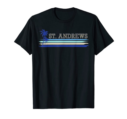 St Andrews Fife Seaside Holiday Surf Palm T-Shirt - Graphic Print Unisex - T-Shirt, Sweatshirt, Hoodie