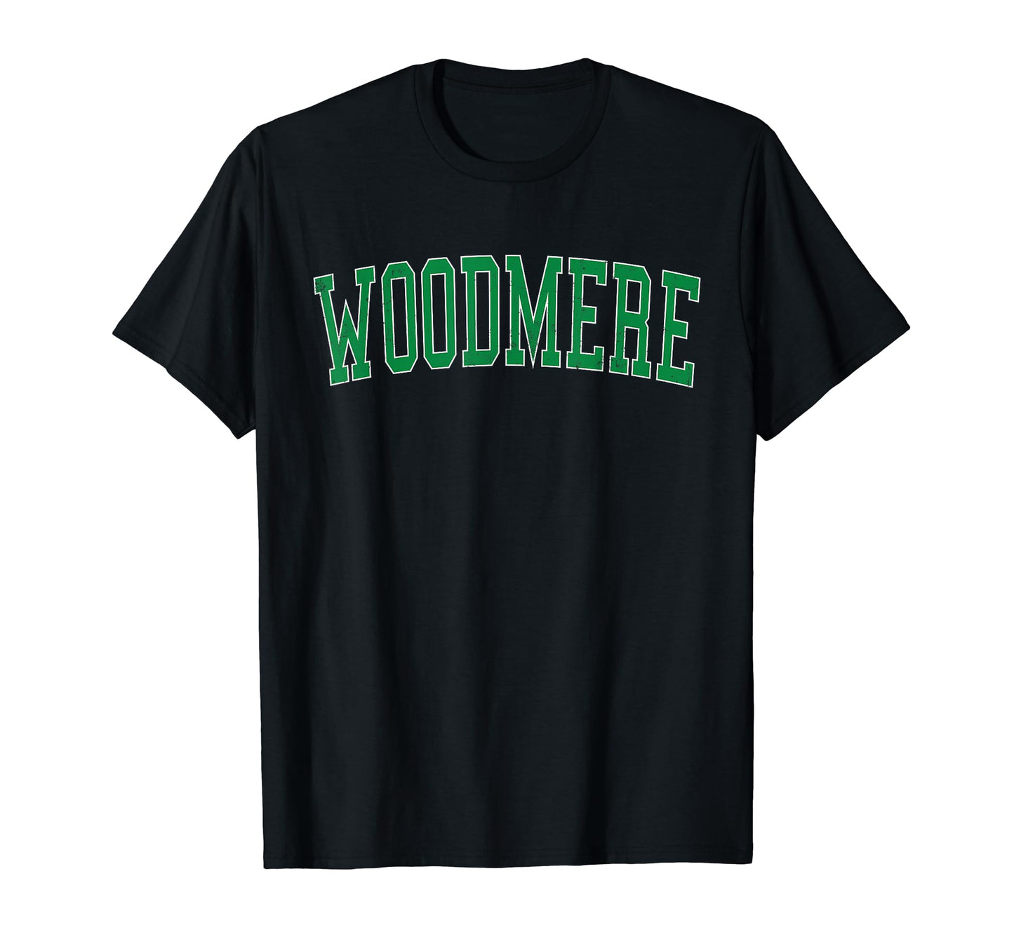 Woodmere Ny Distressed Green Varsity T-Shirt - Streetwear Style Men Women - T-Shirt, Sweatshirt, Hoodie