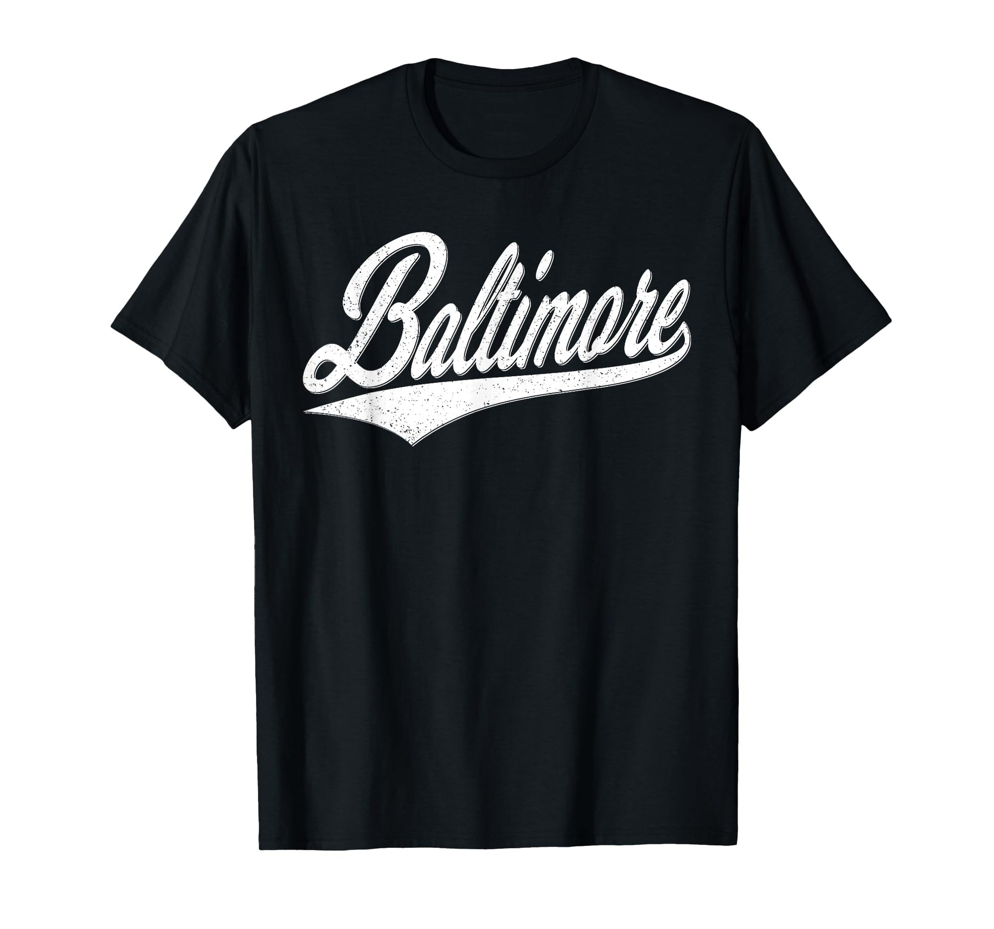 Baltimore Maryland Varsity Script T-Shirt - Streetwear Style for Adults - T-Shirt, Sweatshirt, Hoodie