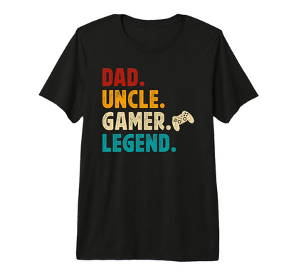 Mens Dad Uncle Gamer Uncle Gaming T-Shirt - Unique Graphic for Adults - T-Shirt, Sweatshirt, Hoodie