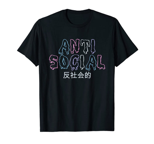 Anti Social Goth Vaporwave Aesthetic T-Shirt - Trendy Graphic for Adults - T-Shirt, Sweatshirt, Hoodie