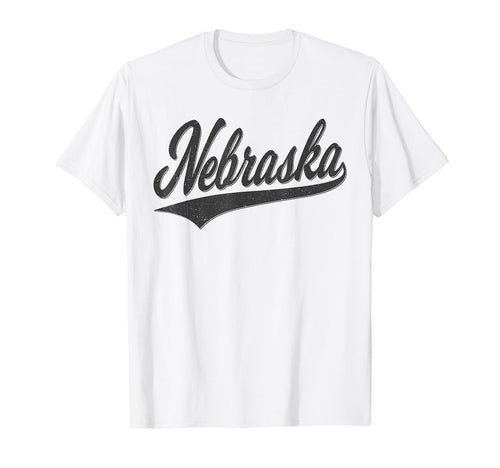 Nebraska Varsity Script Sports T-Shirt - Aesthetic Graphic Unisex - T-Shirt, Sweatshirt, Hoodie
