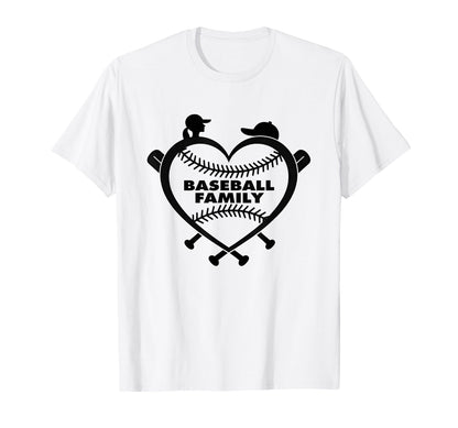 Baseball Family Sister Heart Love T-Shirt - Fun Novelty Design for Adults - T-Shirt, Sweatshirt, Hoodie