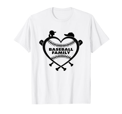 Baseball Family Sister Heart Love T-Shirt - Fun Novelty Design for Adults - T-Shirt, Sweatshirt, Hoodie