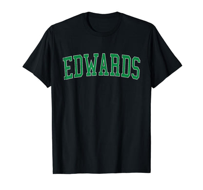 Edwards Co Distressed Green Varsity T-Shirt - Minimalist Print for Adults - T-Shirt, Sweatshirt, Hoodie