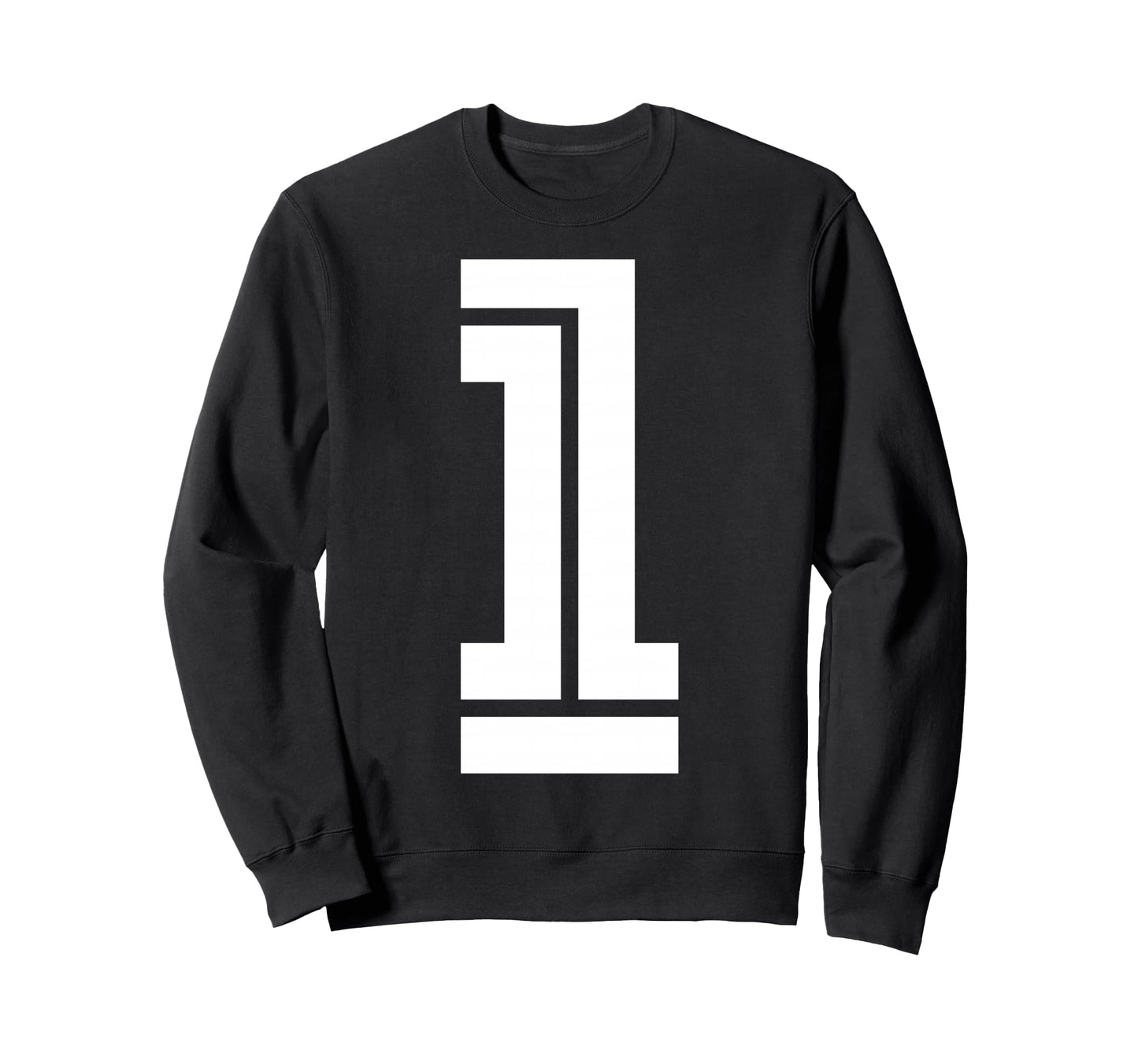 1 Sports Team Number Fan Sweatshirt - Fun Novelty Design Men Women - T-Shirt, Sweatshirt, Hoodie