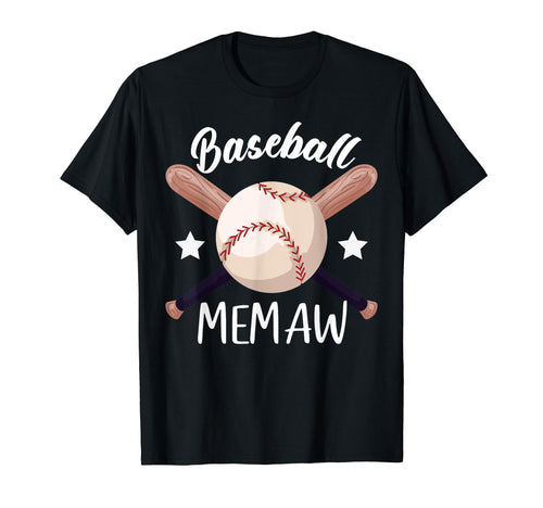 Baseball Memaw Batter Sport T-Shirt - Fun Novelty Design for Adults - T-Shirt, Sweatshirt, Hoodie