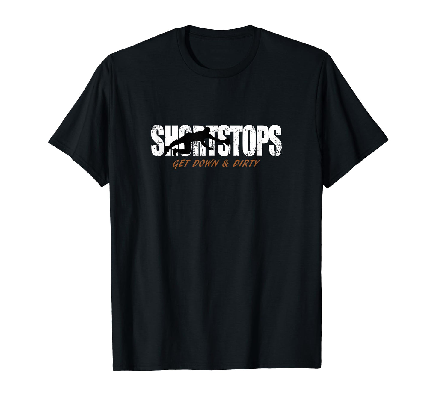 Baseball Softball Shortstop Get Down T-Shirt - Streetwear Style for Adults - T-Shirt, Sweatshirt, Hoodie