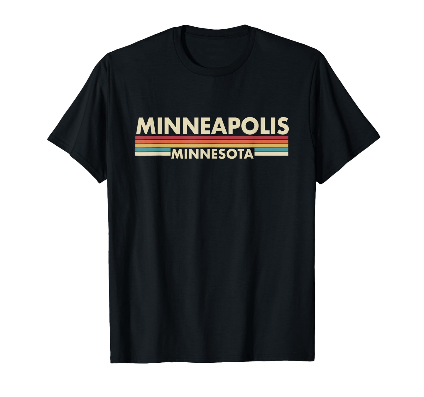 Minneapolis Minnesota Stripes T-Shirt - Fun Novelty Design for Adults - T-Shirt, Sweatshirt, Hoodie