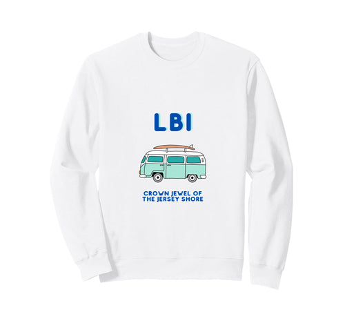 Lbi Crown Jewel Jersey Shore Sweatshirt - Minimalist Print Unisex - T-Shirt, Sweatshirt, Hoodie