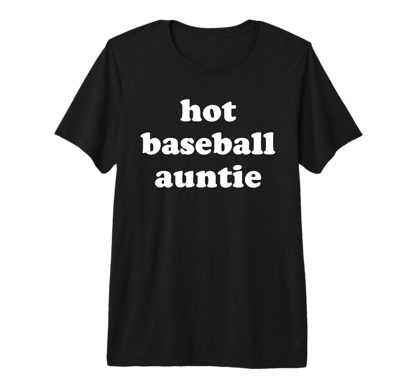 Hot Baseball Auntie Aunt Summer Tri Blend T-Shirt - Custom Art Print Unisex - T-Shirt, Sweatshirt, Hoodie