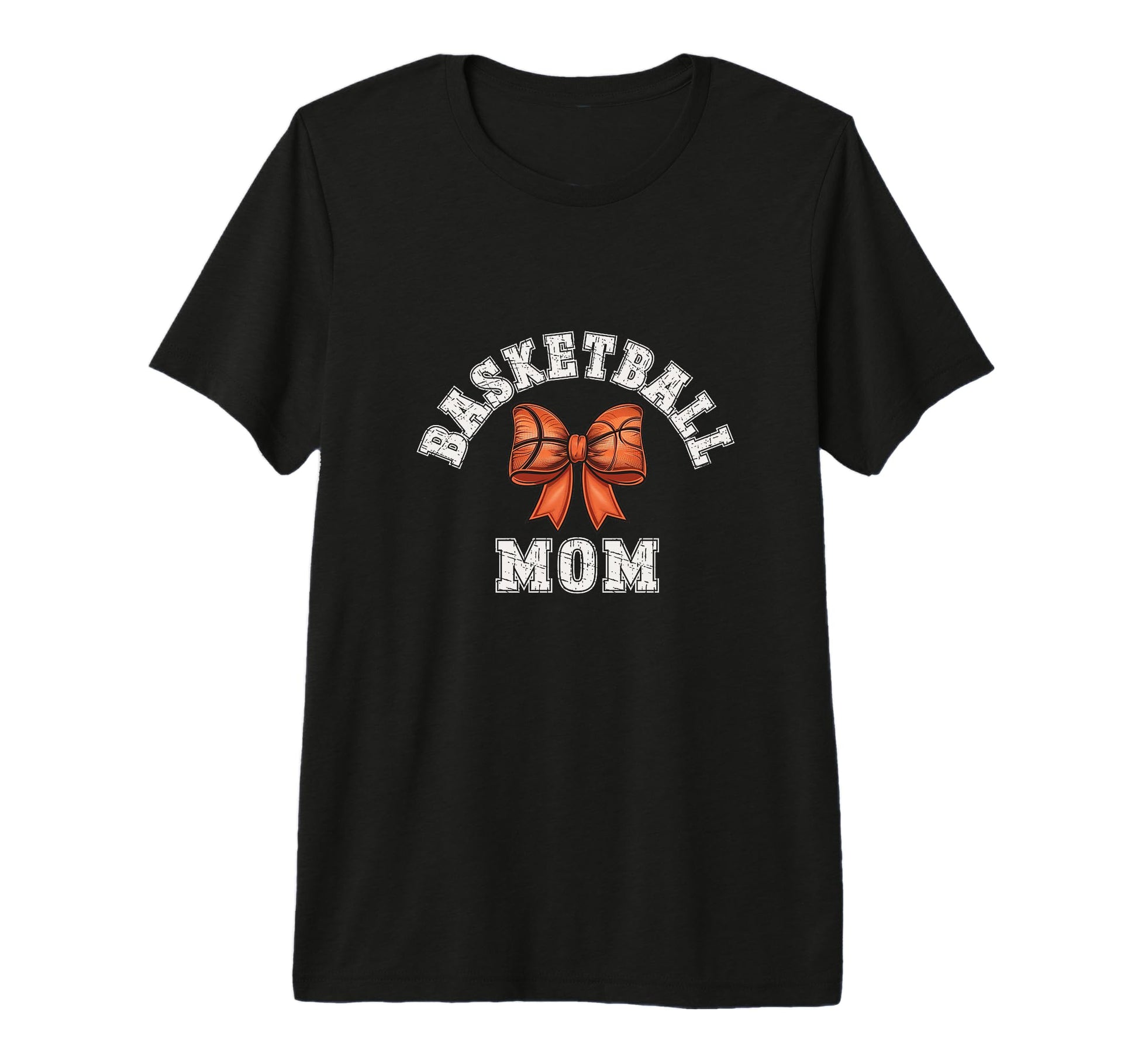 Coquette Basketball Mom Bow Game Day T-Shirt - Graphic Print for Adults - T-Shirt, Sweatshirt, Hoodie