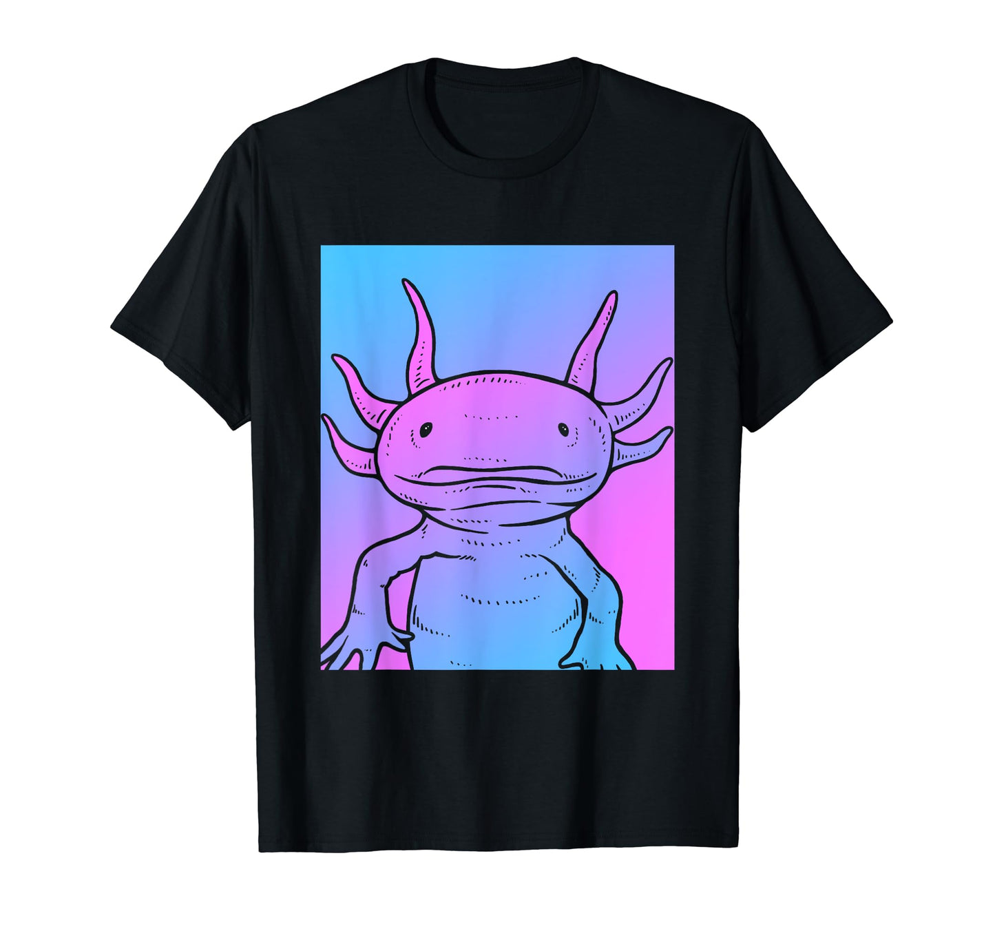 Vaporwave Axolotl Aesthetic Pastel Goth T-Shirt - Trendy Graphic Men Women - T-Shirt, Sweatshirt, Hoodie