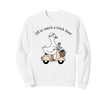 Track Mom Off To Watch Track Meet Sweatshirt - Custom Art Print Unisex - T-Shirt, Sweatshirt, Hoodie