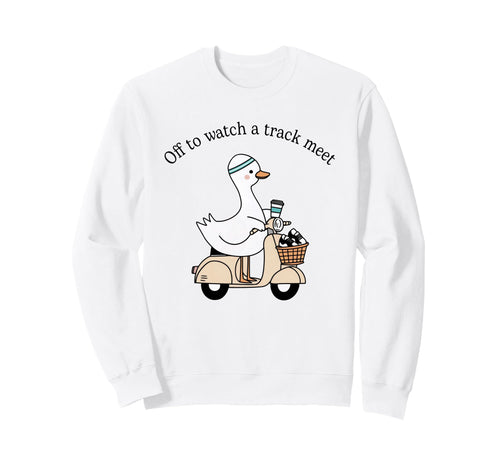 Track Mom Off To Watch Track Meet Sweatshirt - Custom Art Print Unisex - T-Shirt, Sweatshirt, Hoodie