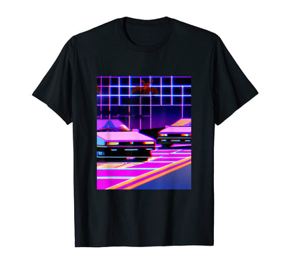 Vaporwave Car Synthwave City Vaporwave T-Shirt - Novelty Apparel Unisex - T-Shirt, Sweatshirt, Hoodie