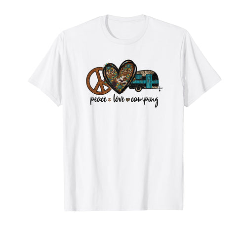 Peace Love Camping T-Shirt - Trendy Graphic for Adults - T-Shirt, Sweatshirt, Hoodie