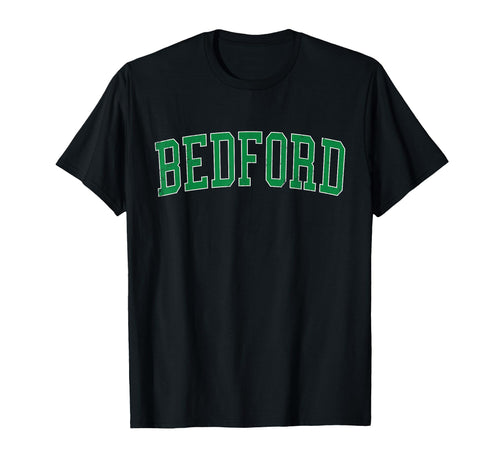 Bedford Distressed Green Varsity T-Shirt - Novelty Apparel for Adults - T-Shirt, Sweatshirt, Hoodie
