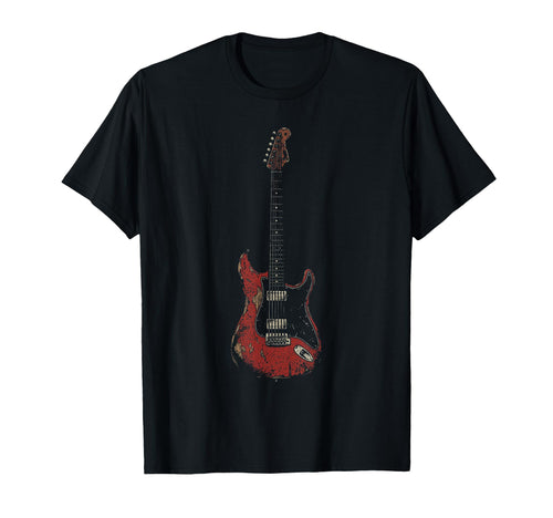 Electric Guitar Rock N Roll Rock Band T-Shirt - Custom Art Print Unisex - T-Shirt, Sweatshirt, Hoodie