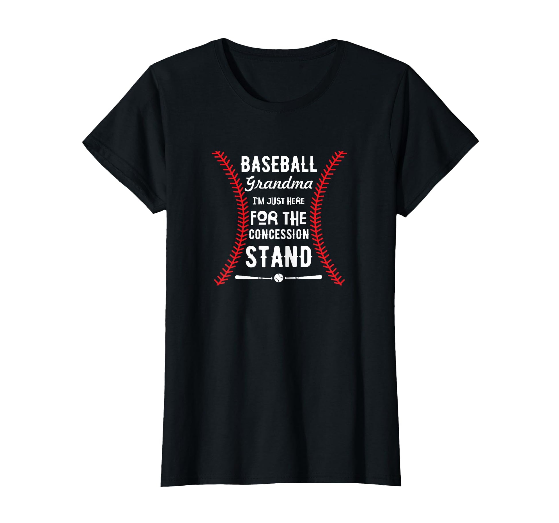 Baseball Grandma Im Just Here T-Shirt - Unique Graphic for Adults - T-Shirt, Sweatshirt, Hoodie