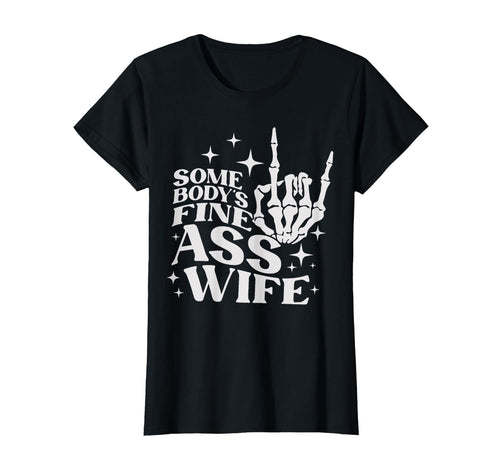 Somebodys Fine Ass Wife Boho T-Shirt - Minimalist Print for Adults - T-Shirt, Sweatshirt, Hoodie