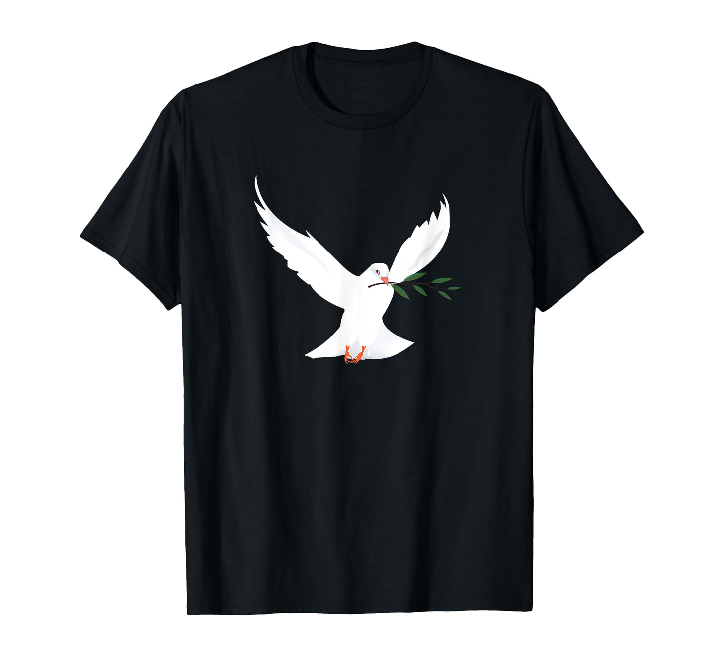 Peace Dove Branch Peace Love Peace T-Shirt - Novelty Apparel for Adults - T-Shirt, Sweatshirt, Hoodie