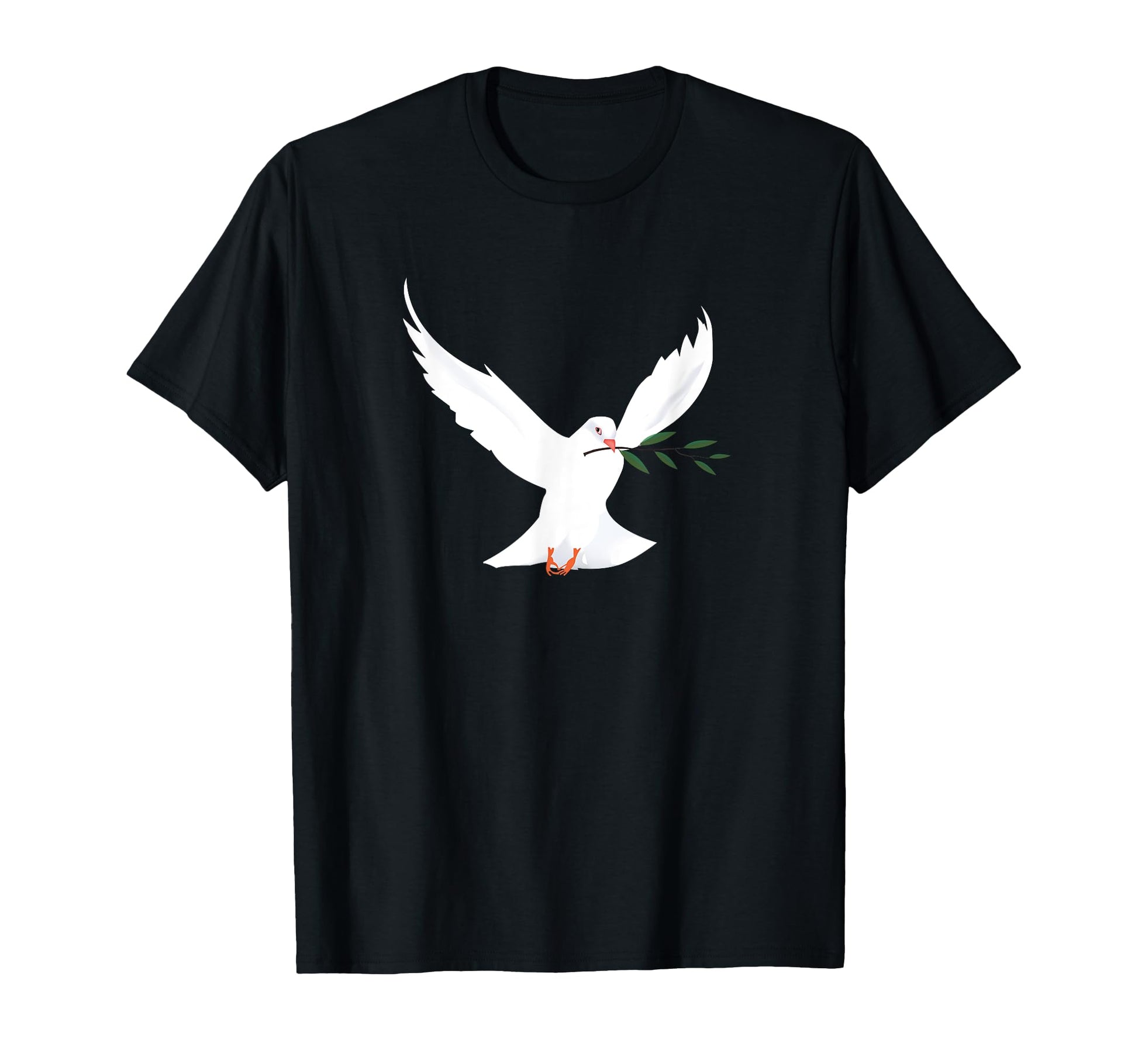 Peace Dove Branch Peace Love Peace T-Shirt - Novelty Apparel for Adults - T-Shirt, Sweatshirt, Hoodie