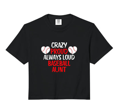 Crazy Proud Always Loud Baseball Hoodie - Aesthetic Graphic for Adults - T-Shirt, Sweatshirt, Hoodie