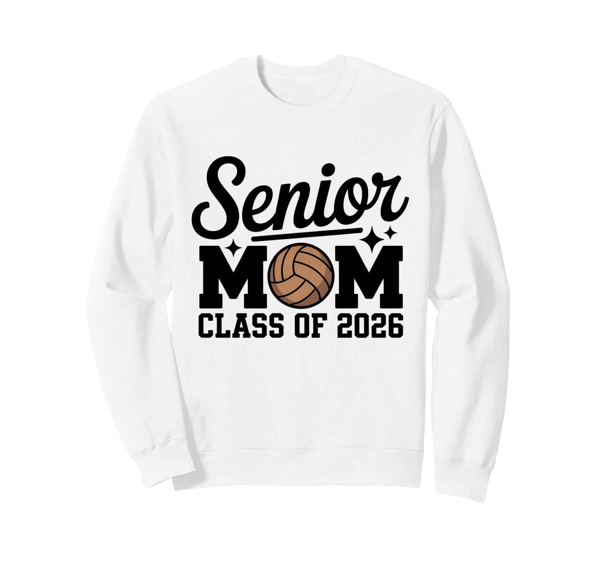 Volleyball Senior Mom 2026 Class Sweatshirt - Custom Art Print Unisex - T-Shirt, Sweatshirt, Hoodie