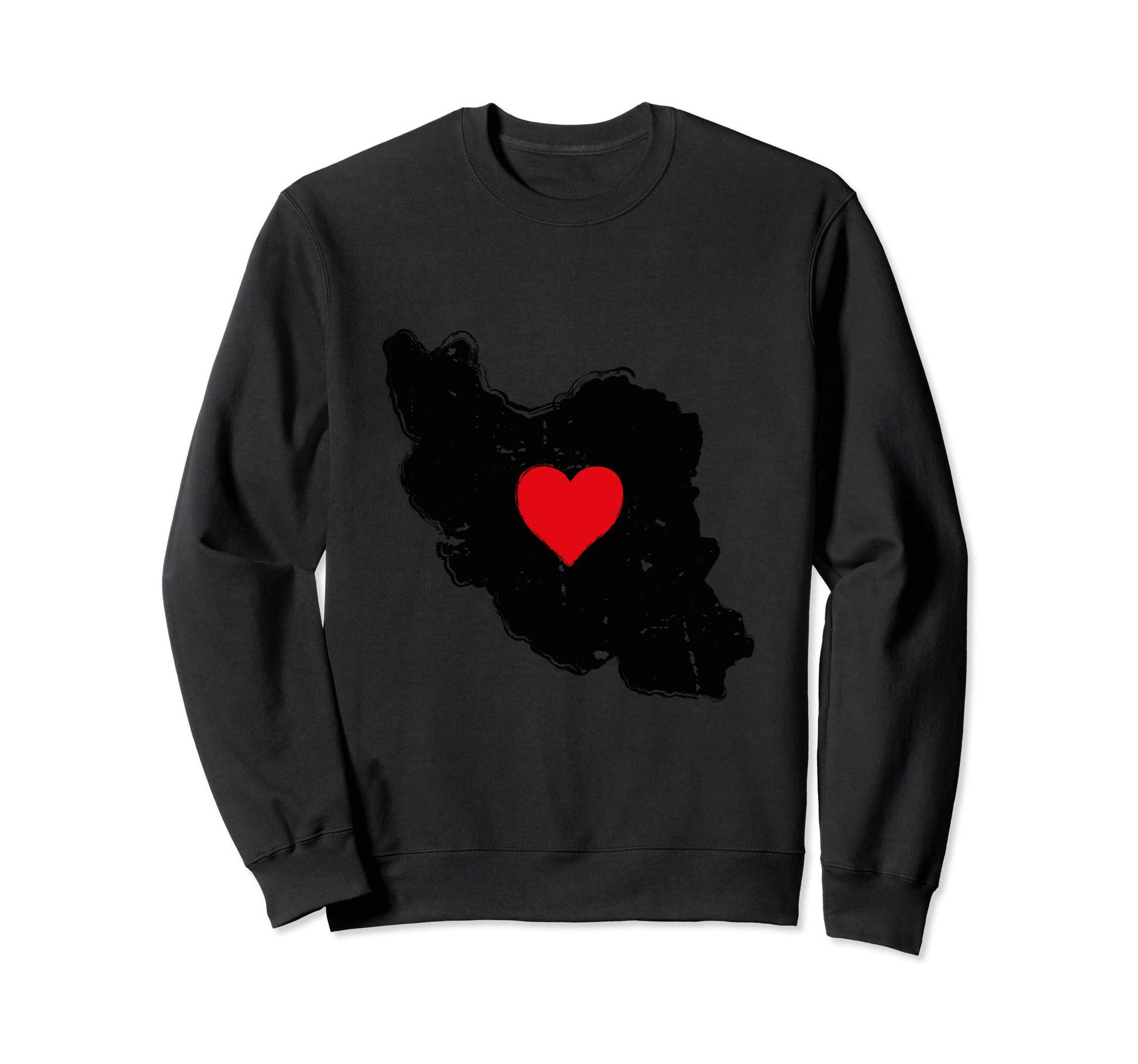 Iran Map Symbol Heart Free Iran Sweatshirt - Streetwear Style Men Women - T-Shirt, Sweatshirt, Hoodie