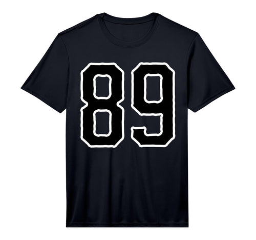 White Black Sports Team Number 89 T-Shirt - Aesthetic Graphic for Adults - T-Shirt, Sweatshirt, Hoodie