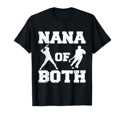 Nana Both Funny Baseball Hockey Nana T-Shirt - Custom Art Print Men Women - T-Shirt, Sweatshirt, Hoodie