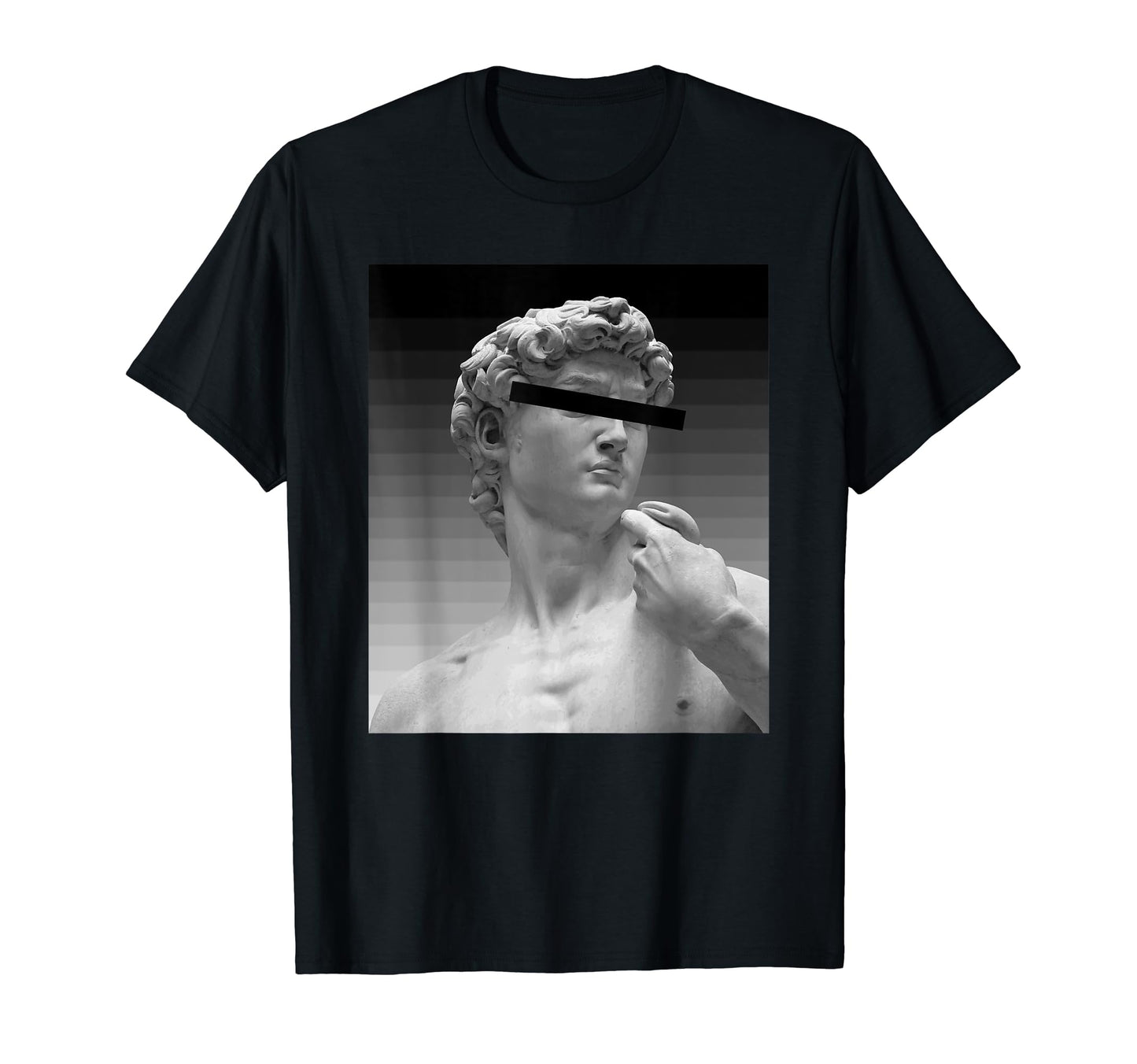 Censored Greek Bust Aesthetic T-Shirt - Minimalist Print for Adults - T-Shirt, Sweatshirt, Hoodie