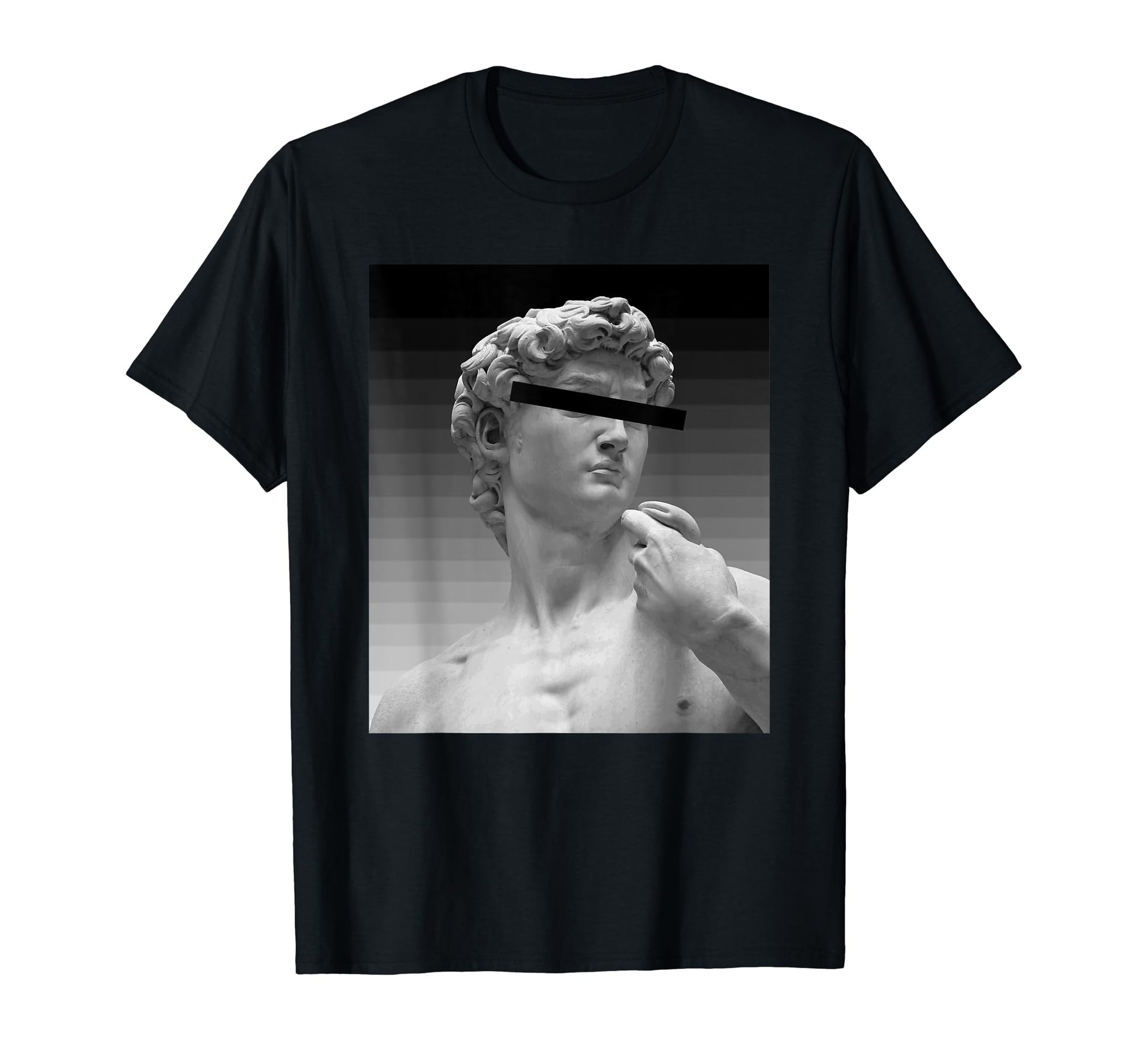 Censored Greek Bust Aesthetic T-Shirt - Minimalist Print for Adults - T-Shirt, Sweatshirt, Hoodie