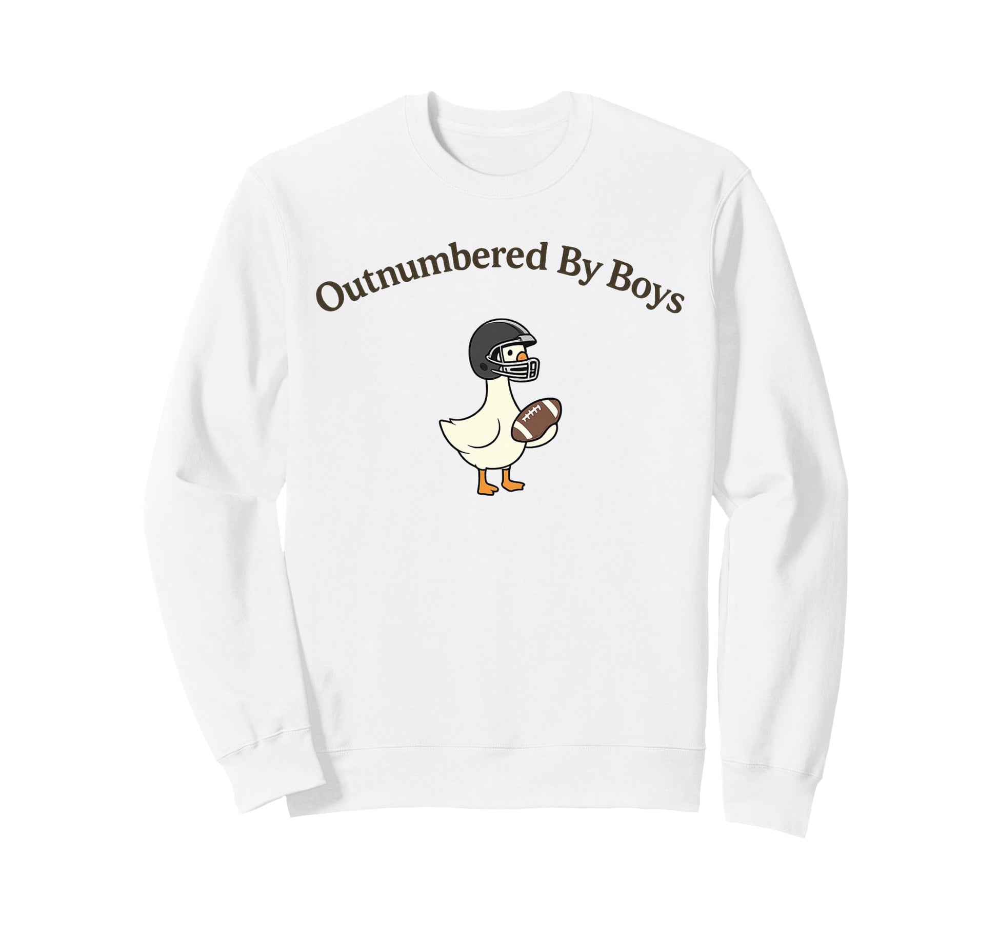 Outnumbered Goose Football Mom Funny Sweatshirt - Custom Art Print Unisex - T-Shirt, Sweatshirt, Hoodie