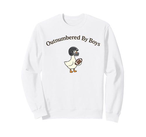 Outnumbered Goose Football Mom Funny Sweatshirt - Custom Art Print Unisex - T-Shirt, Sweatshirt, Hoodie