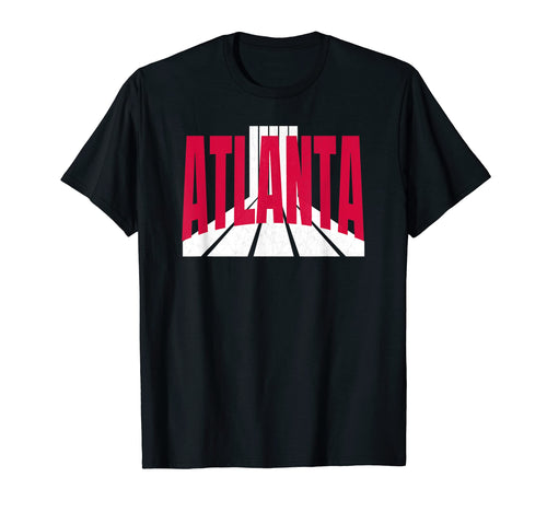 Fun Atlanta Red White Atlanta T-Shirt - Casual Everyday Wear for Adults - T-Shirt, Sweatshirt, Hoodie