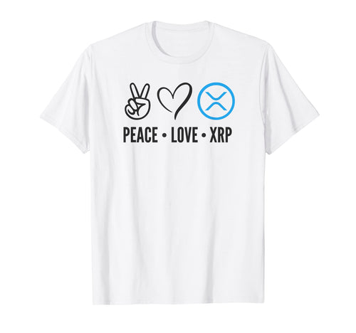 Xrp Peace Love Shirts And T-Shirt - Custom Art Print Men Women - T-Shirt, Sweatshirt, Hoodie
